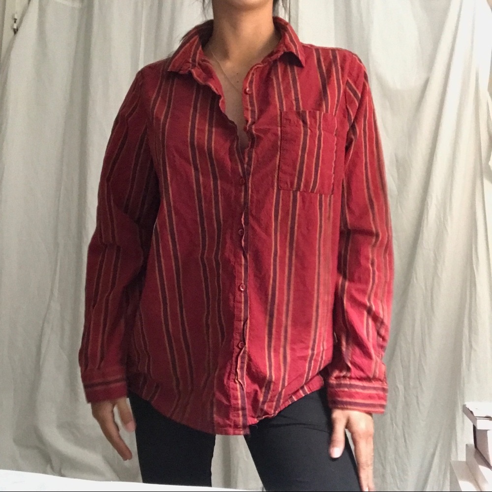 Cotton On Button down Striped Long Sleeve Shirt
